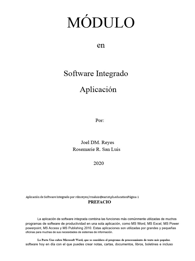 Copia de Aplicaciones de Software Integradas | PDF | Hipervínculo ...