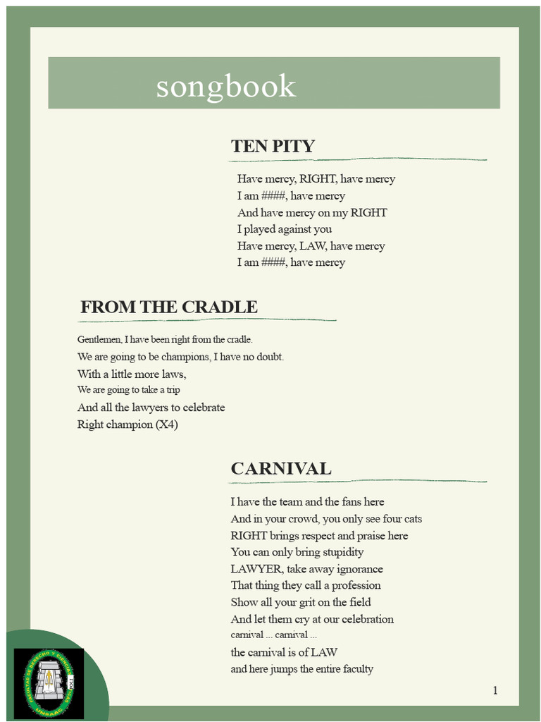 Songbook | PDF