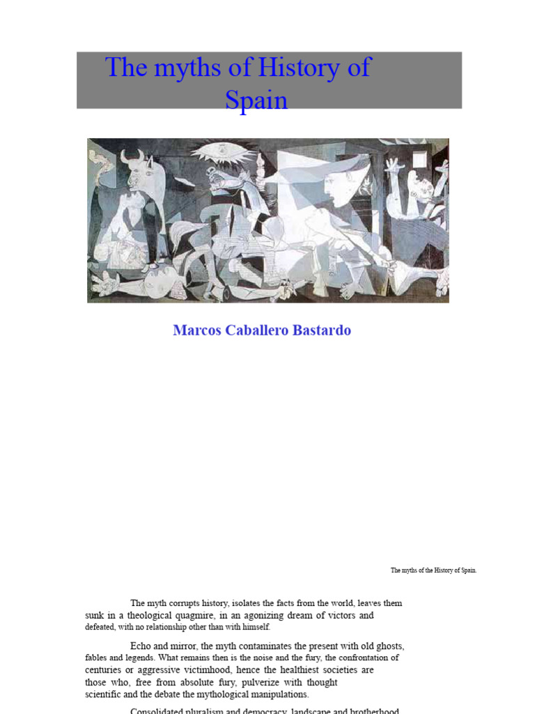 The Myths of The History of Spain | PDF | Spain