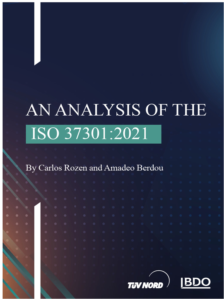 ISO 37301:2021 Compliance Management Guide | PDF | Regulatory ...