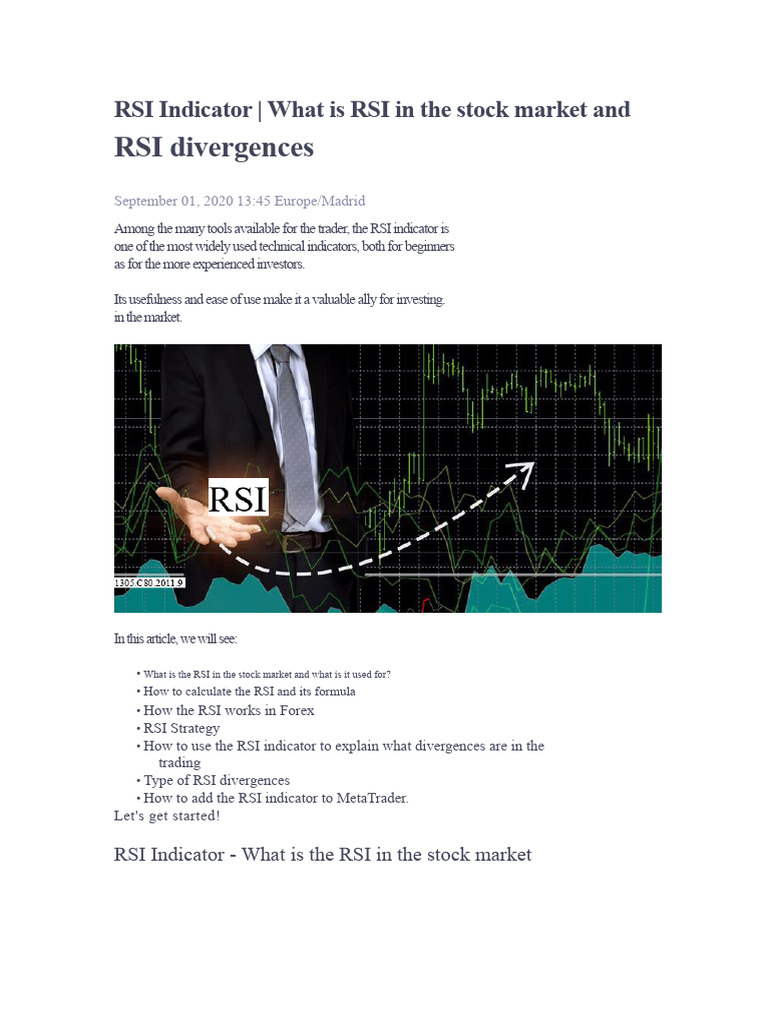 Understanding the RSI Indicator in Trading | PDF | Investing | Economies
