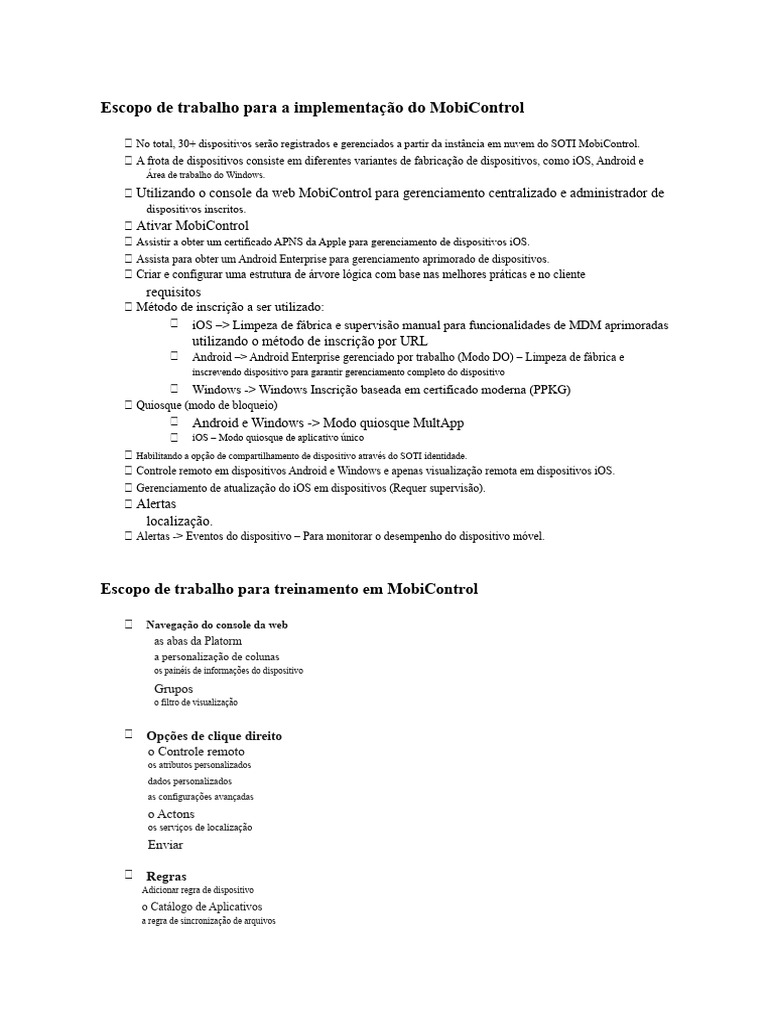 Implementação do SOTI MobiControl: Guia Completo | PDF | Android ...