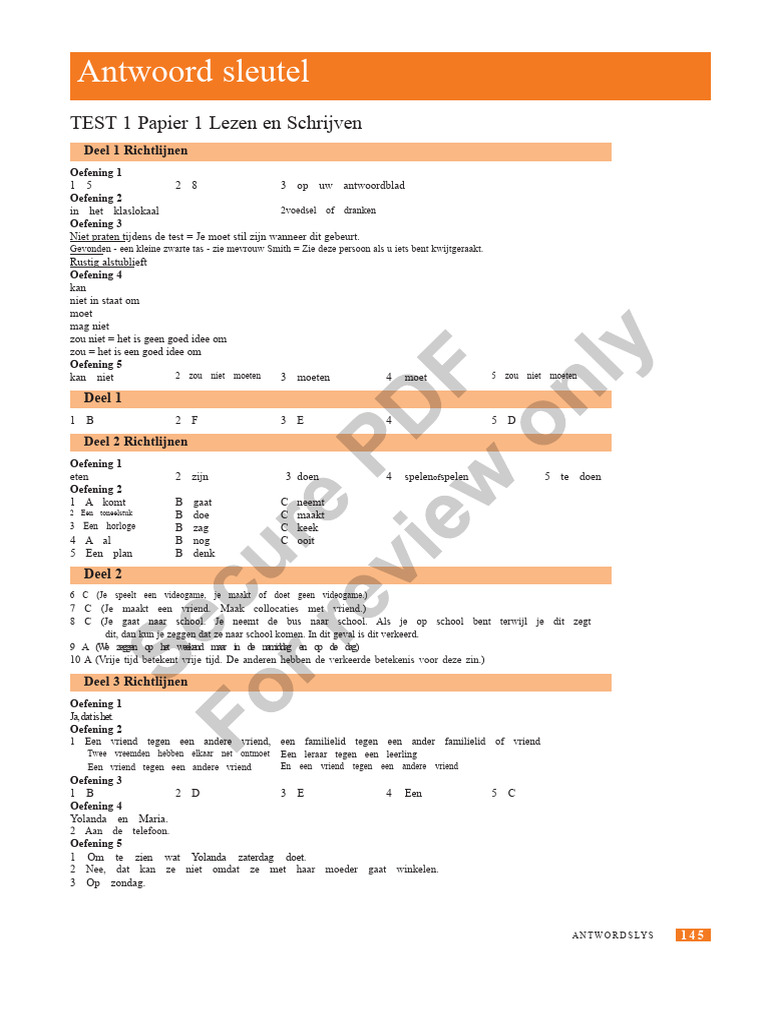 Oefentoetsen Plus KET Voor Scholen 9781292159522 Antwoordenboek | PDF