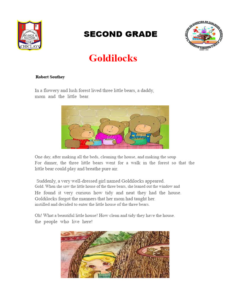 Goldilocks | PDF | Goldilocks And The Three Bears