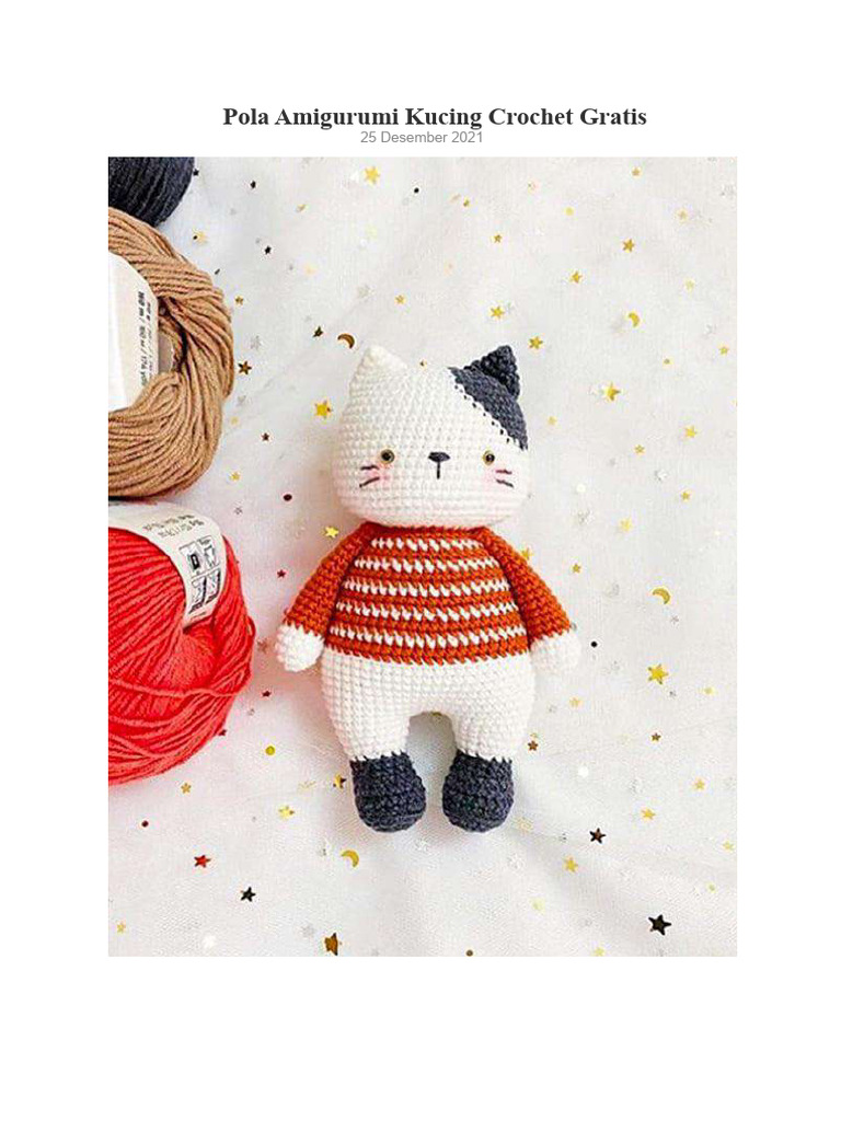 Polanya Amigurumi Kucing Rajut Gratis | PDF