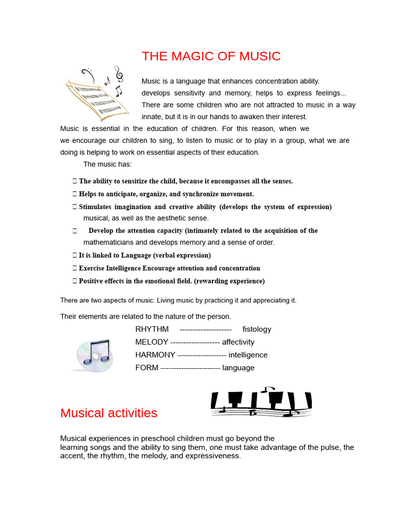 Importance of Music in Child Education | PDF | Rhythm | Memory