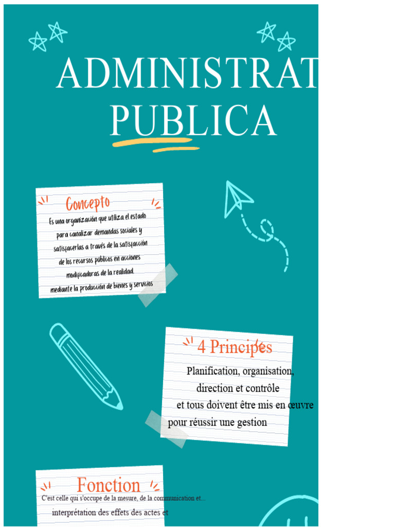 Principes de l'Administration Publique | PDF