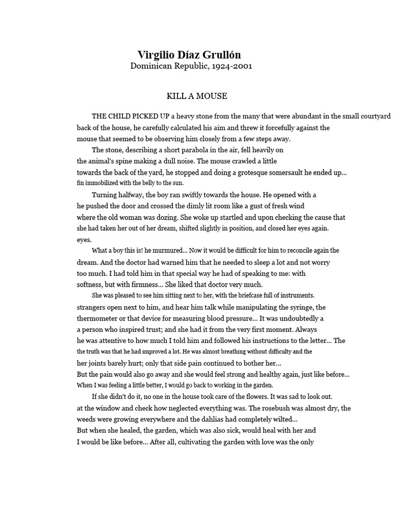 The story of Virgilio Diaz Grullon | PDF