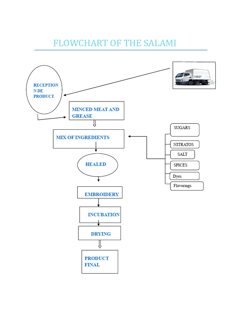 Salami Production Process Flowchart | PDF | Foods | Food Industry