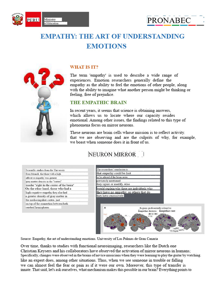 Understanding Empathy and Emotions | PDF | Empathy | Emotions