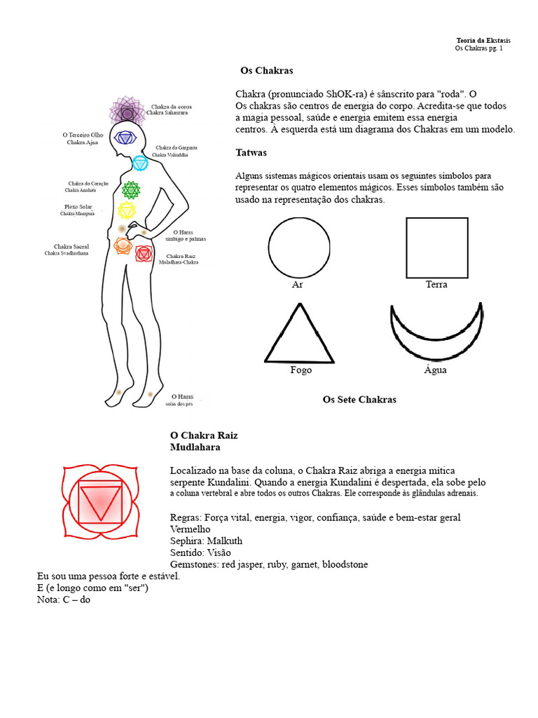 Entenda os Sete Chakras e Suas Funções | PDF | Chacra | Kundalini