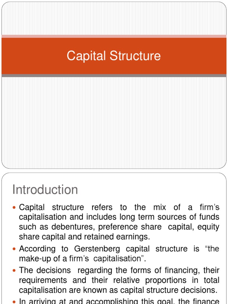 Capital Structure Overview and Analysis | PDF | Capital Structure ...