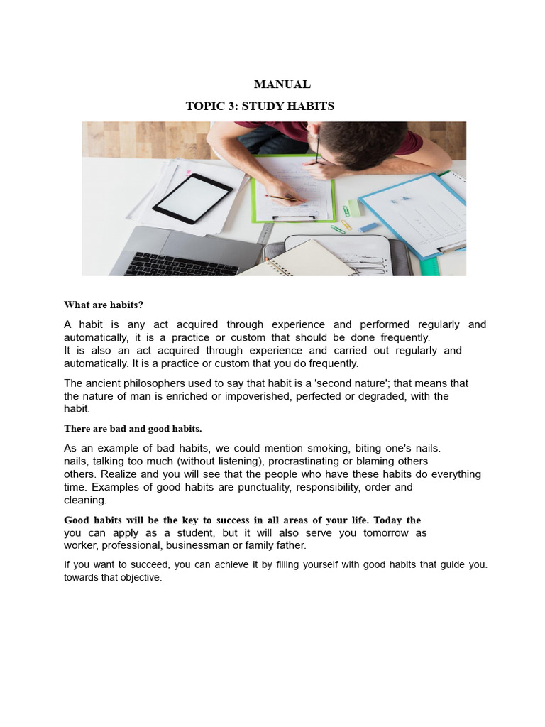 Essential Study Habits for Success | PDF | Learning | Learning Styles