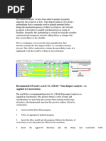 Time Impact Analysis in Construction | PDF | Cost Accounting | Project ...