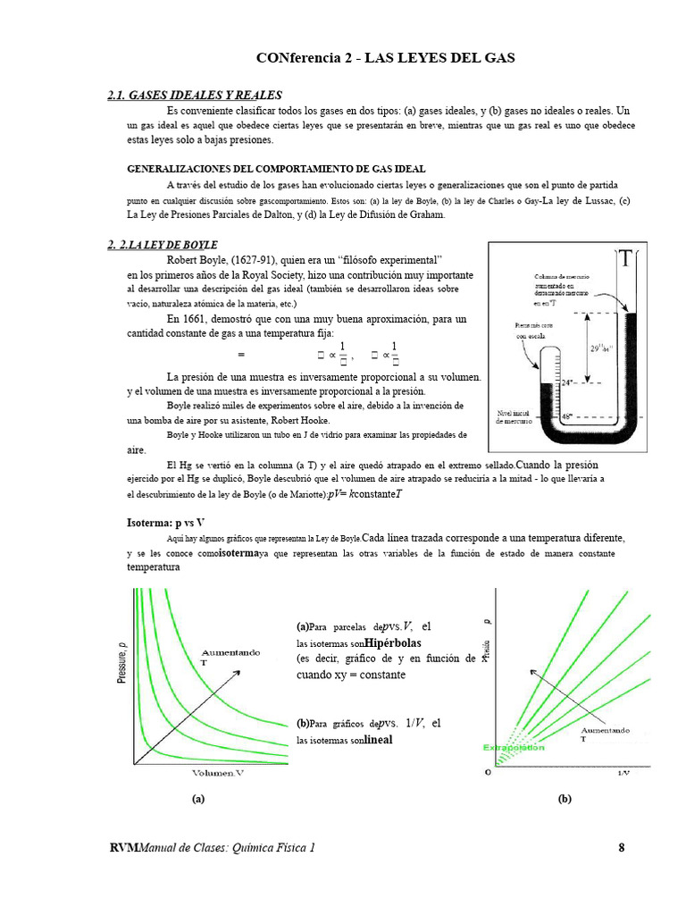 Leyes de los Gases: Boyle y Charles | PDF | Gases | Ingeniería mecánica