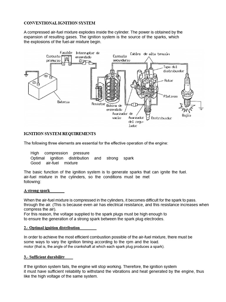 Understanding Conventional Ignition Systems | PDF | Inductor | Internal ...