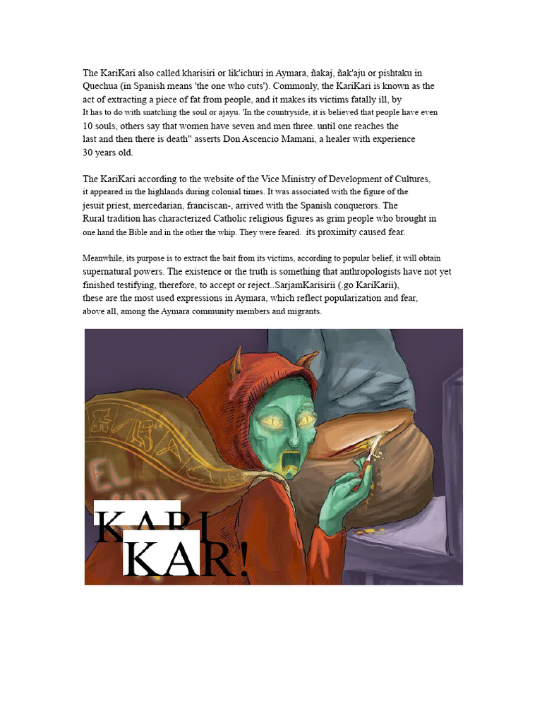 Understanding the KariKari Myth | PDF