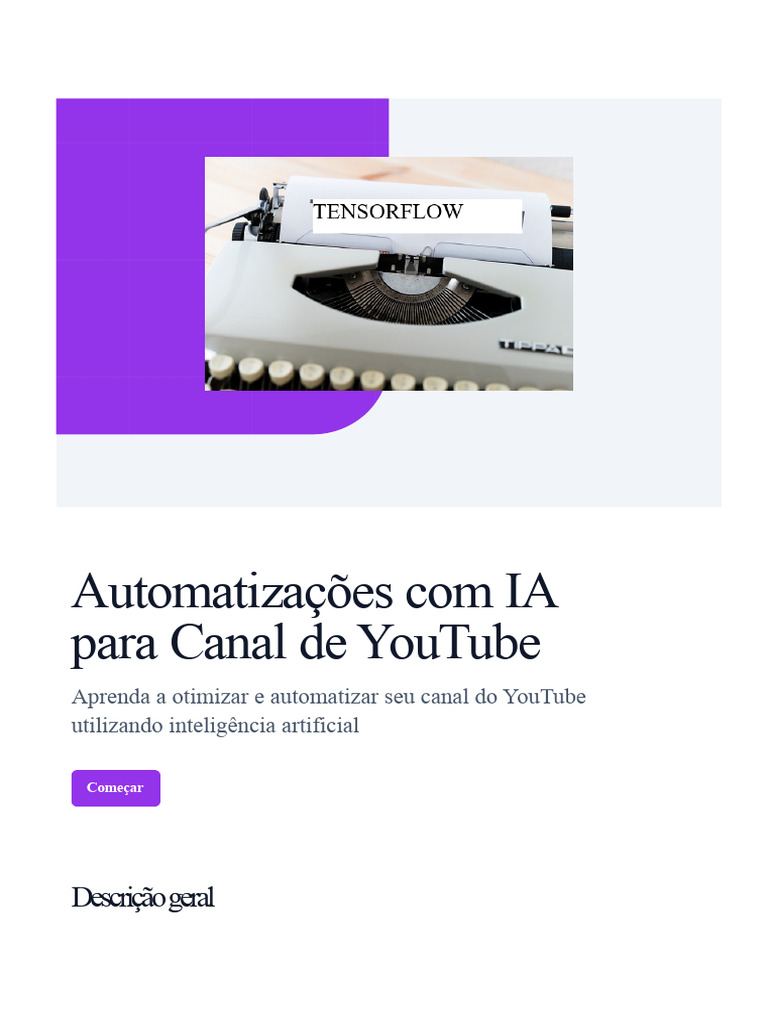 Automatização de YouTube com IA | PDF | Inteligência artificial ...