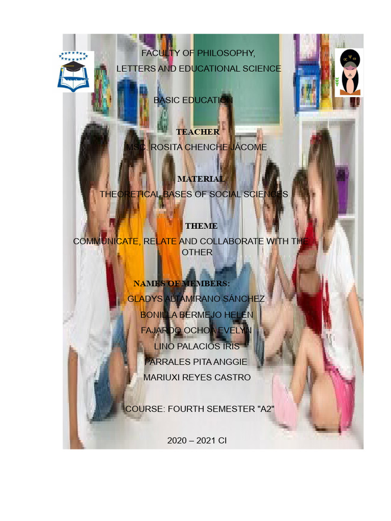 Communicate, Relate, and Collaborate With Others | PDF | Communication ...