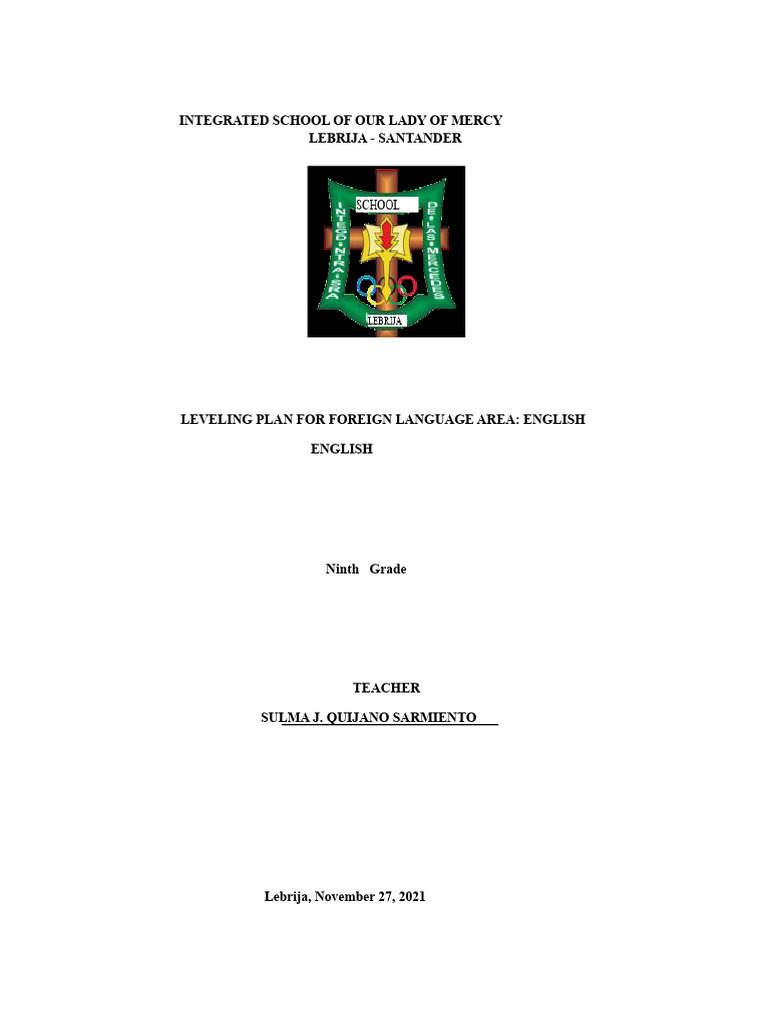 Ninth Grade English Leveling Plan | PDF | Vocabulary | English Language