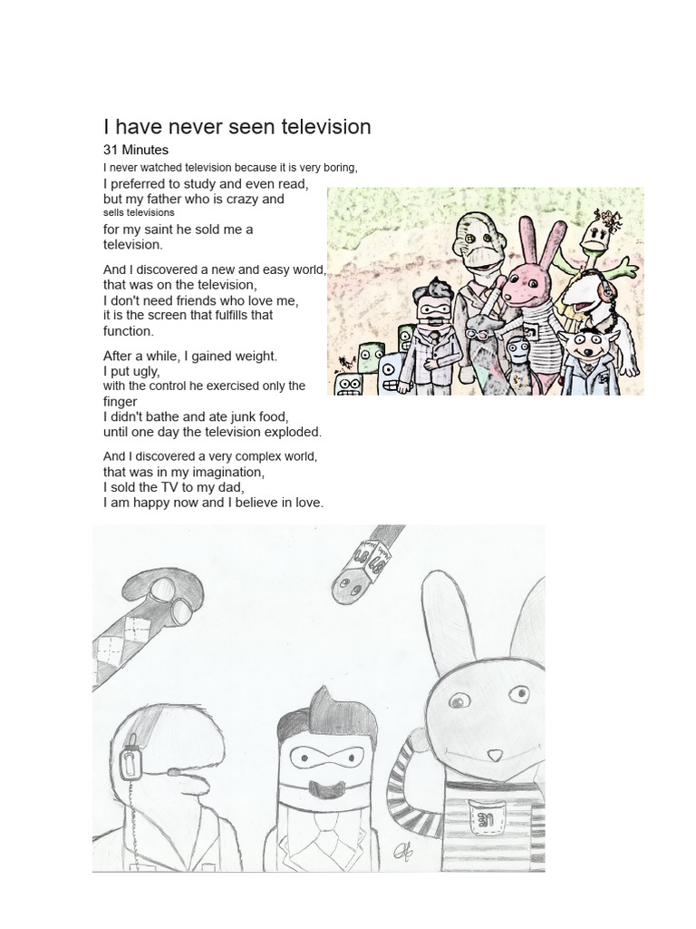 I Never Watched Television | PDF