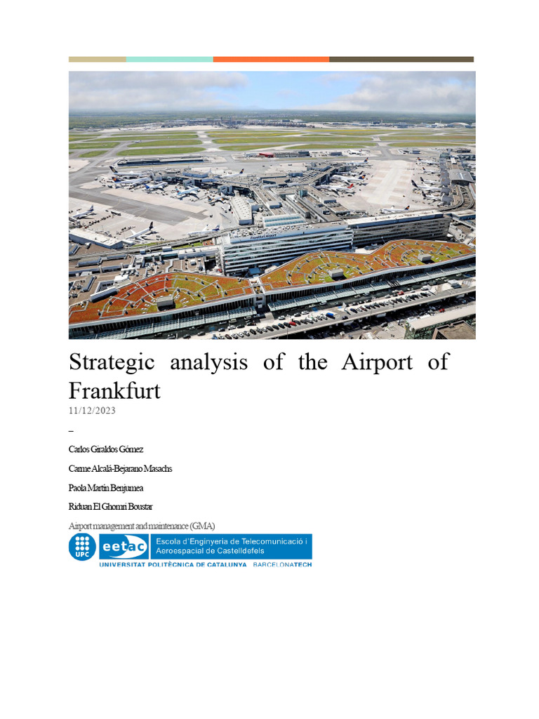 Strategic Analysis of Frankfurt Airport | PDF | Airport | Airlines