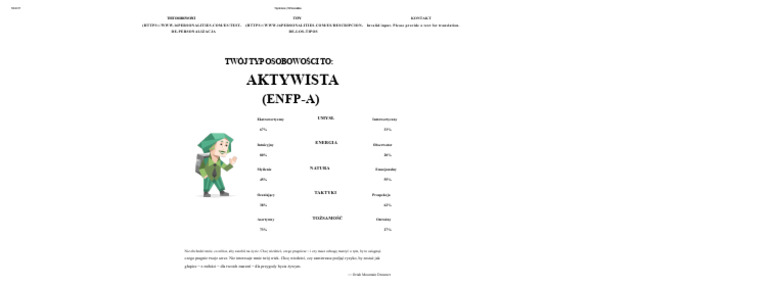 16personalities ENFP A | PDF