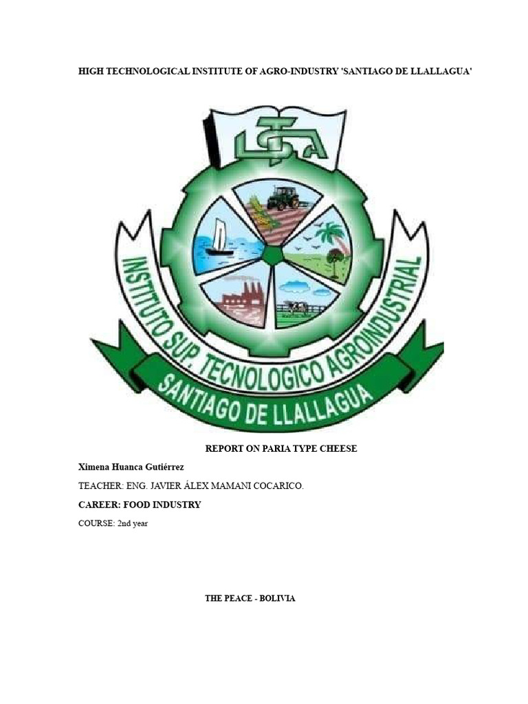 Report of The Paria Cheese 2 | PDF | Cheese | Milk