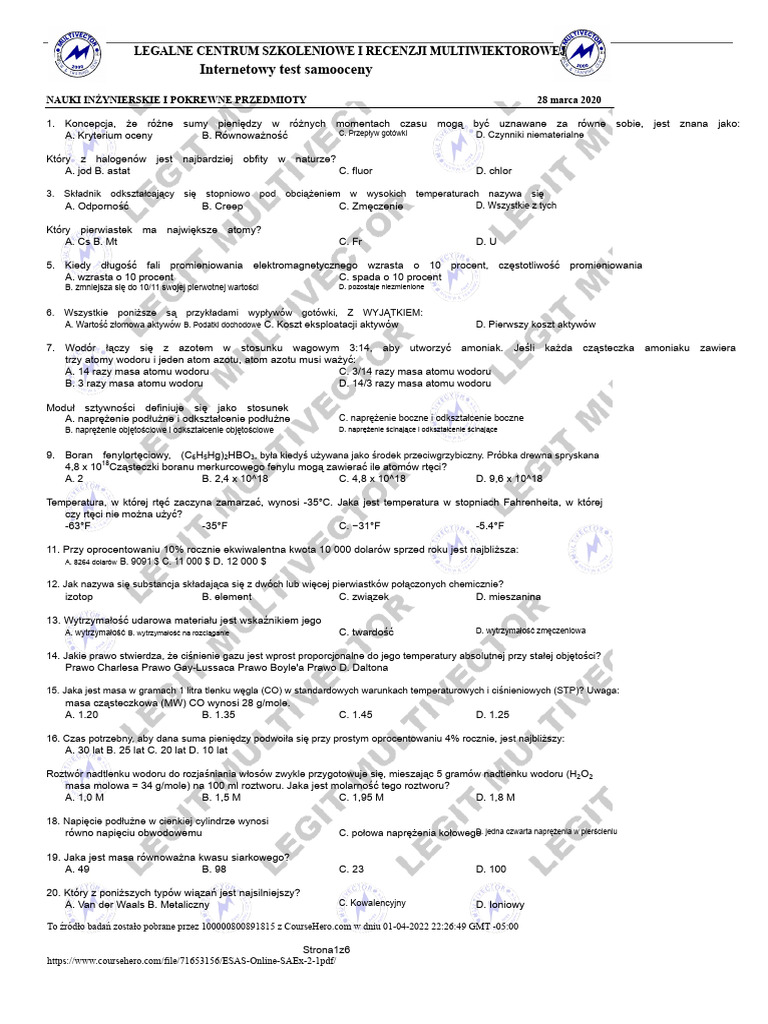 ESAS Online SAEx 2 1 PDF | PDF