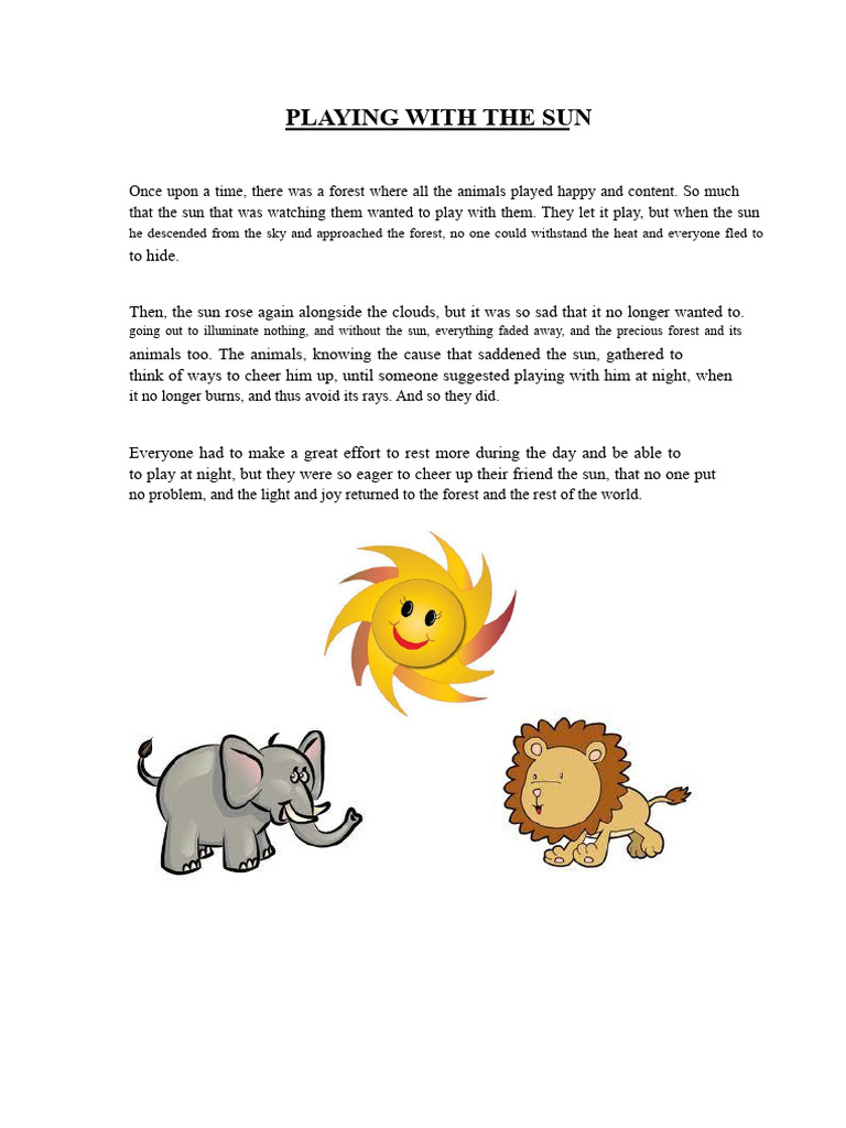 Playing With The Sun | PDF
