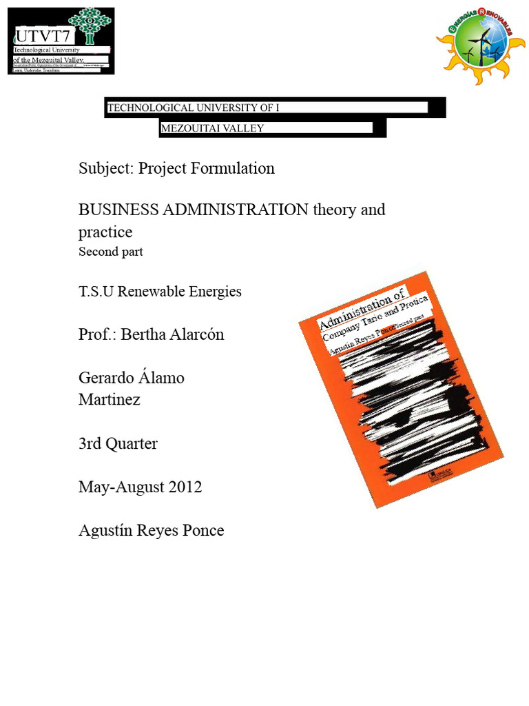 Project Formulation in Business Administration | PDF | Function ...