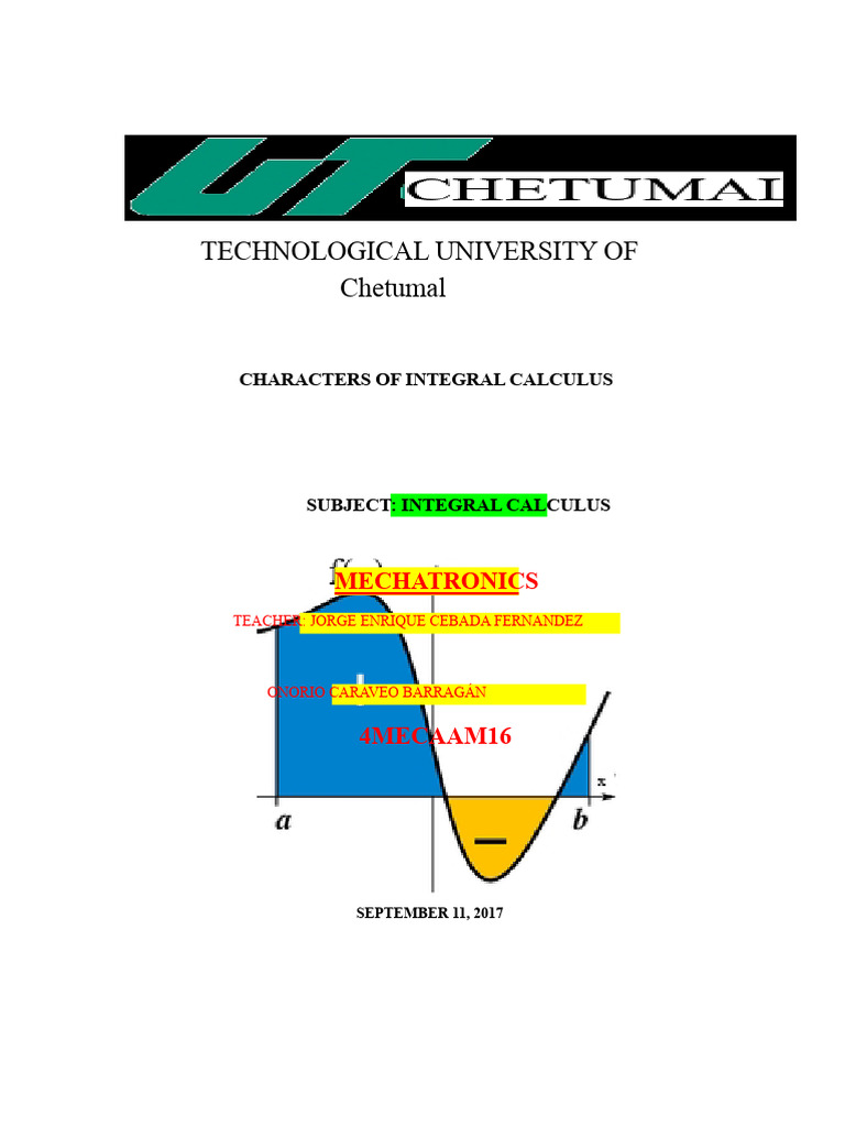 2 - Task - Characters of Integral Calculus | PDF | Calculus ...