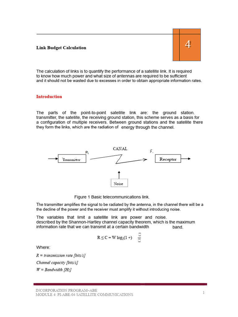 Satellite Link Budget Analysis | PDF | Antenna (Radio) | Waves