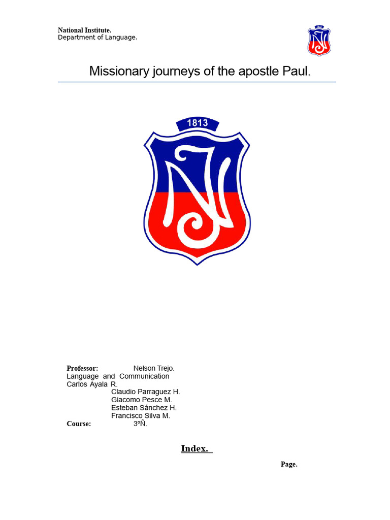 Missionary Journeys of The Apostle Paul | PDF | Paul The Apostle ...