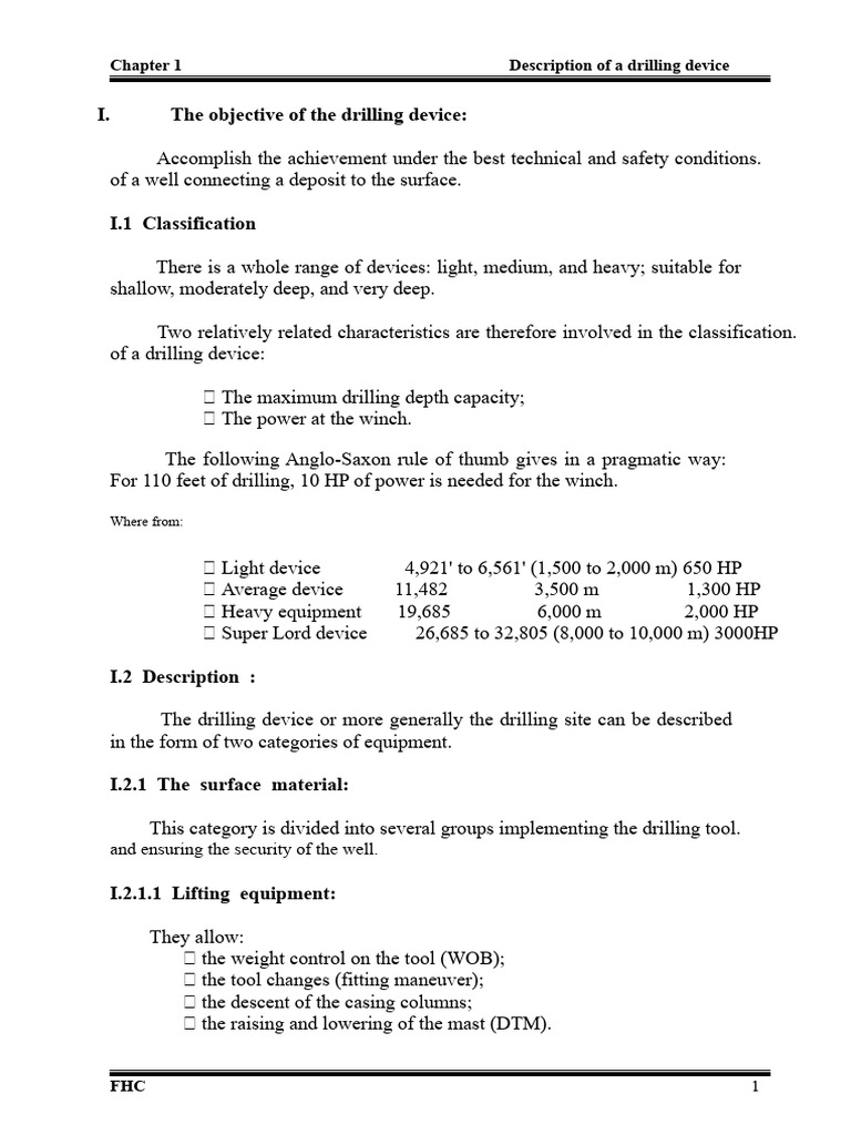 Overview of Drilling Device Components | PDF | Pump | Brake