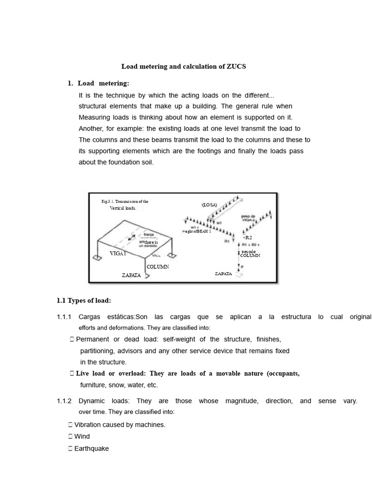 Load Metering and ZUCS Calculation Guide | PDF | Structural Load | Beam ...