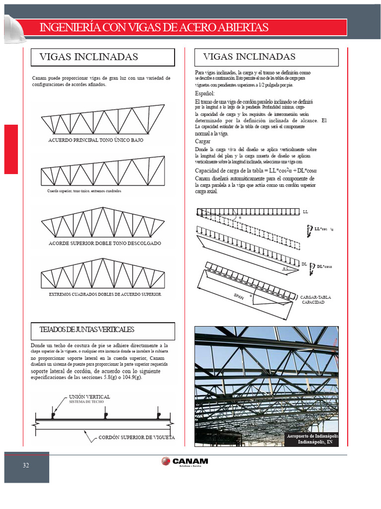 Canam OWSJ Inclinado | PDF | Viga (Estructura)