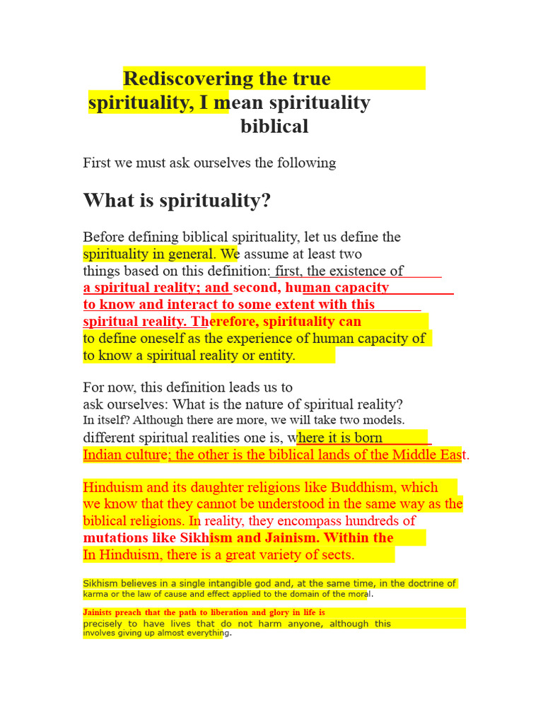 What Is Spirituality? | PDF | Moksha | Spirituality