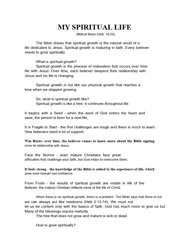 Understanding Spiritual Growth and Gifts | PDF | Spiritual Gift | Fruit ...