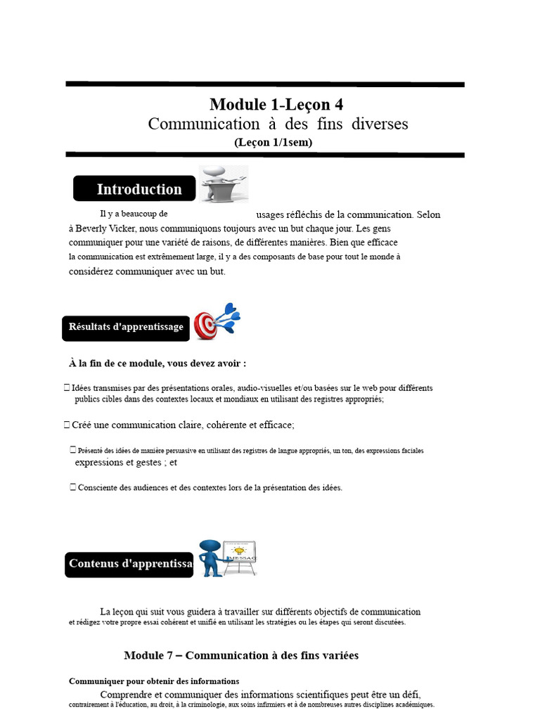 Communication efficace et types de discours | PDF | Communication non ...