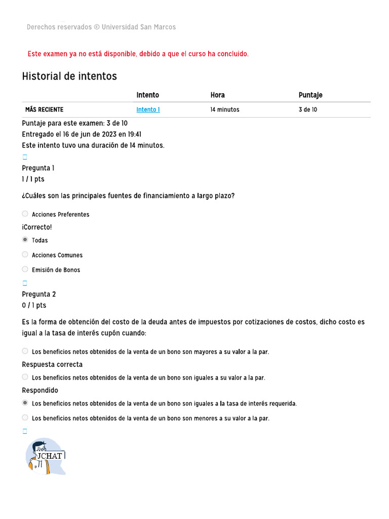 PARTIAL TEST 1 - Module 2 - BC14-26 FINANCE II 2-2023 G 6 - D | PDF