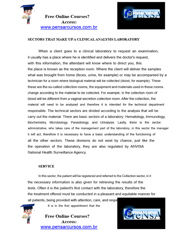 class-2-SECTORS THAT MAKE UP A CLINICAL ANALYSIS LABORATORY | PDF ...