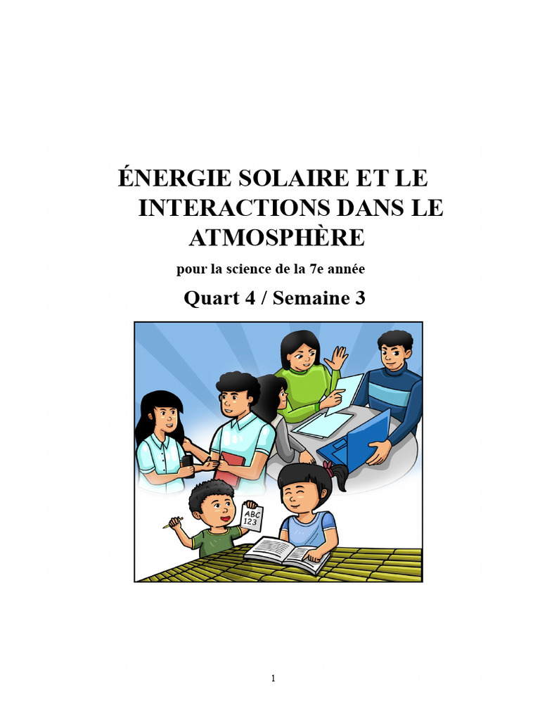 Énergie solaire et couches de l'atmosphère | PDF | Effet de serre ...
