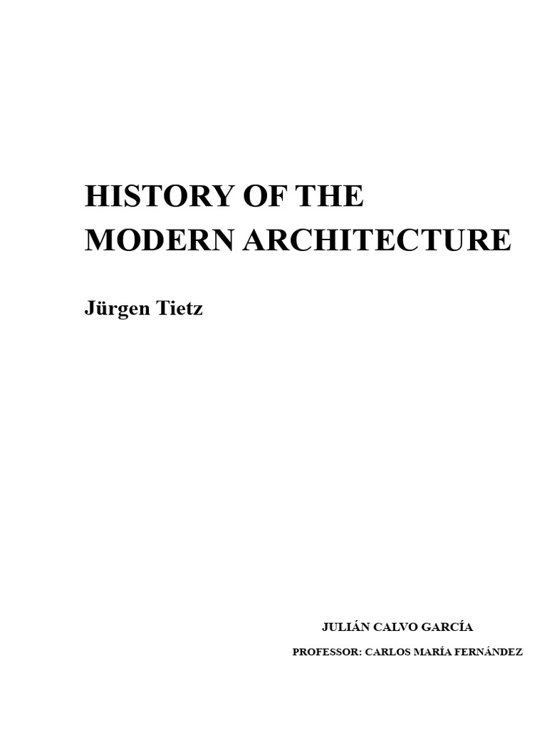 Modern Architecture: 1890-1930 Overview | PDF | Art Nouveau