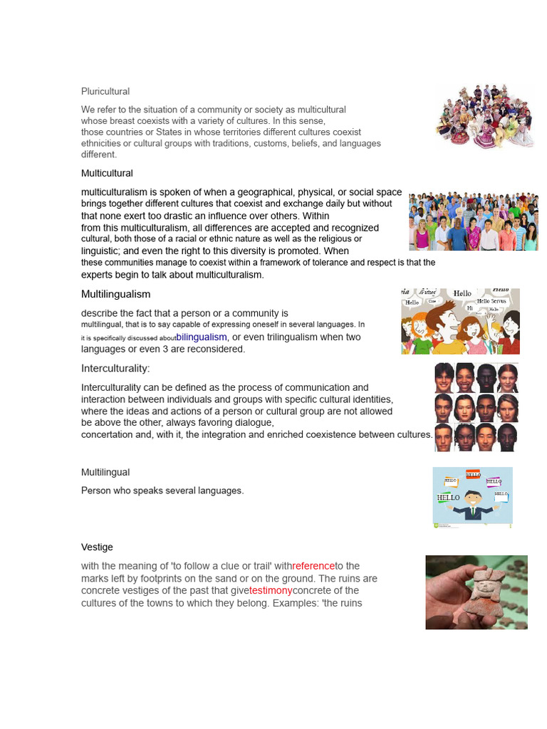 Pluricultural, Multiculturalism, Multilingualism, Interculturality ...