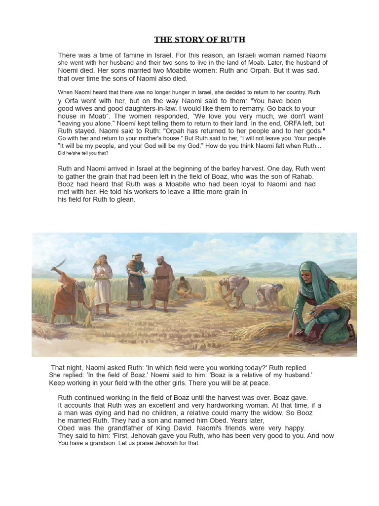 Historical Overview of Ruth's Story | PDF | Ruth (Biblical Figure ...