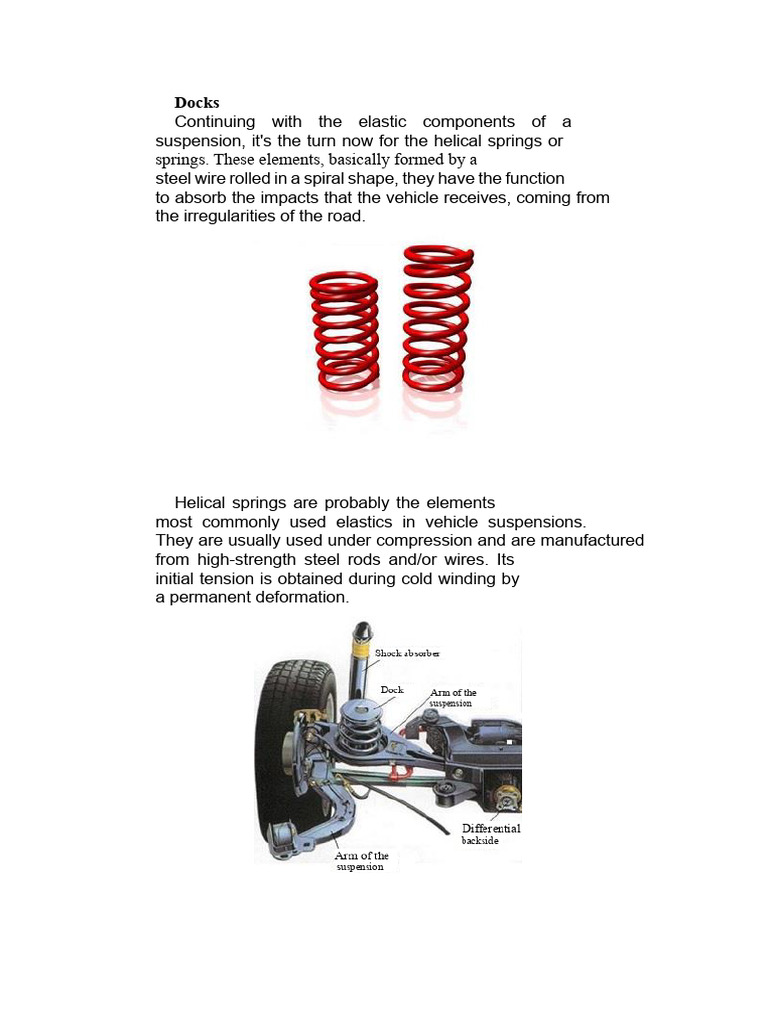 Understanding Helical Springs in Suspensions | PDF | Stiffness ...