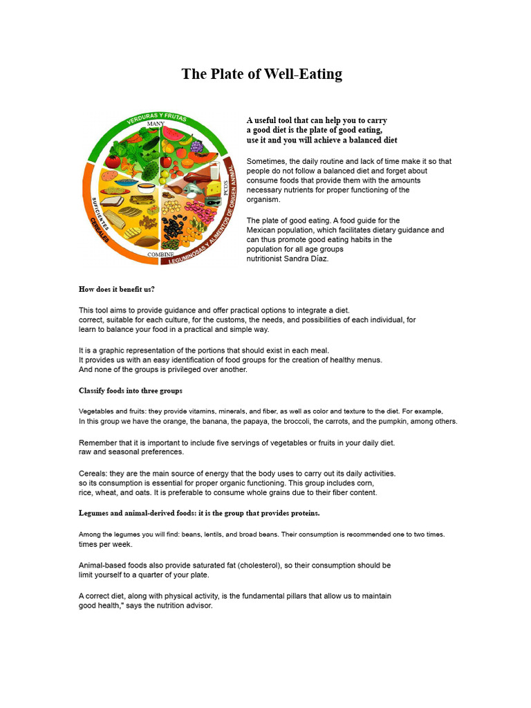 Balanced Diet Guide for Healthy Eating | PDF | Foods | Diet (Nutrition)