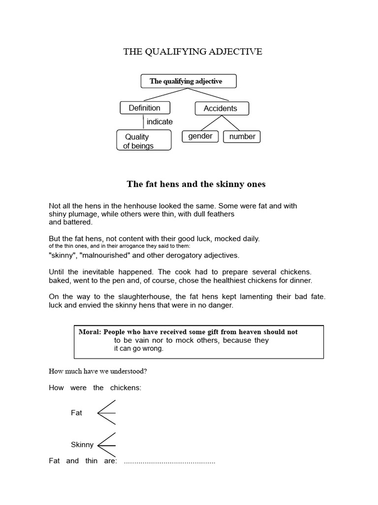 Understanding Qualifying Adjectives | PDF | Adjective | Grammatical Gender