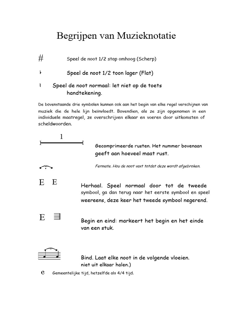 Muzieknotatie Begrijpen | PDF
